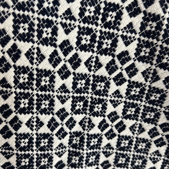 Tory Burch blue and ivory skirt style 51151324 A-line size 4 18” length - Picture 6 of 14